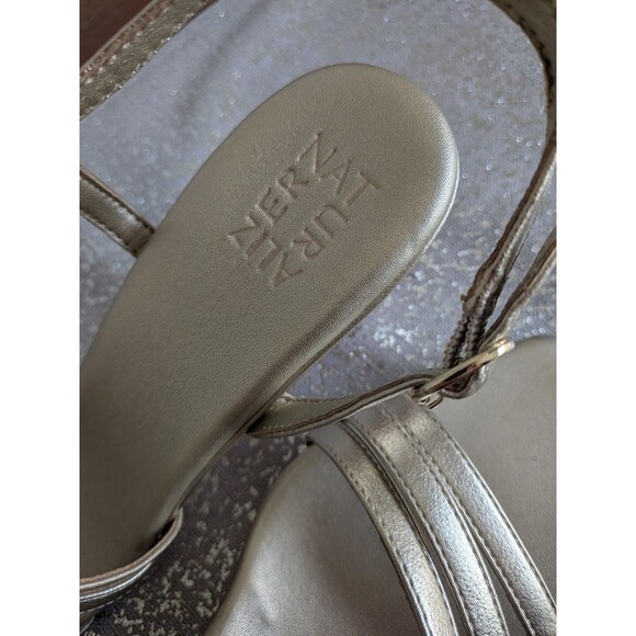 Naturalizer Women's 11 M Galaxy Champagne Gold Dress Strappy Sandals Brand New - Picture 6 of 10